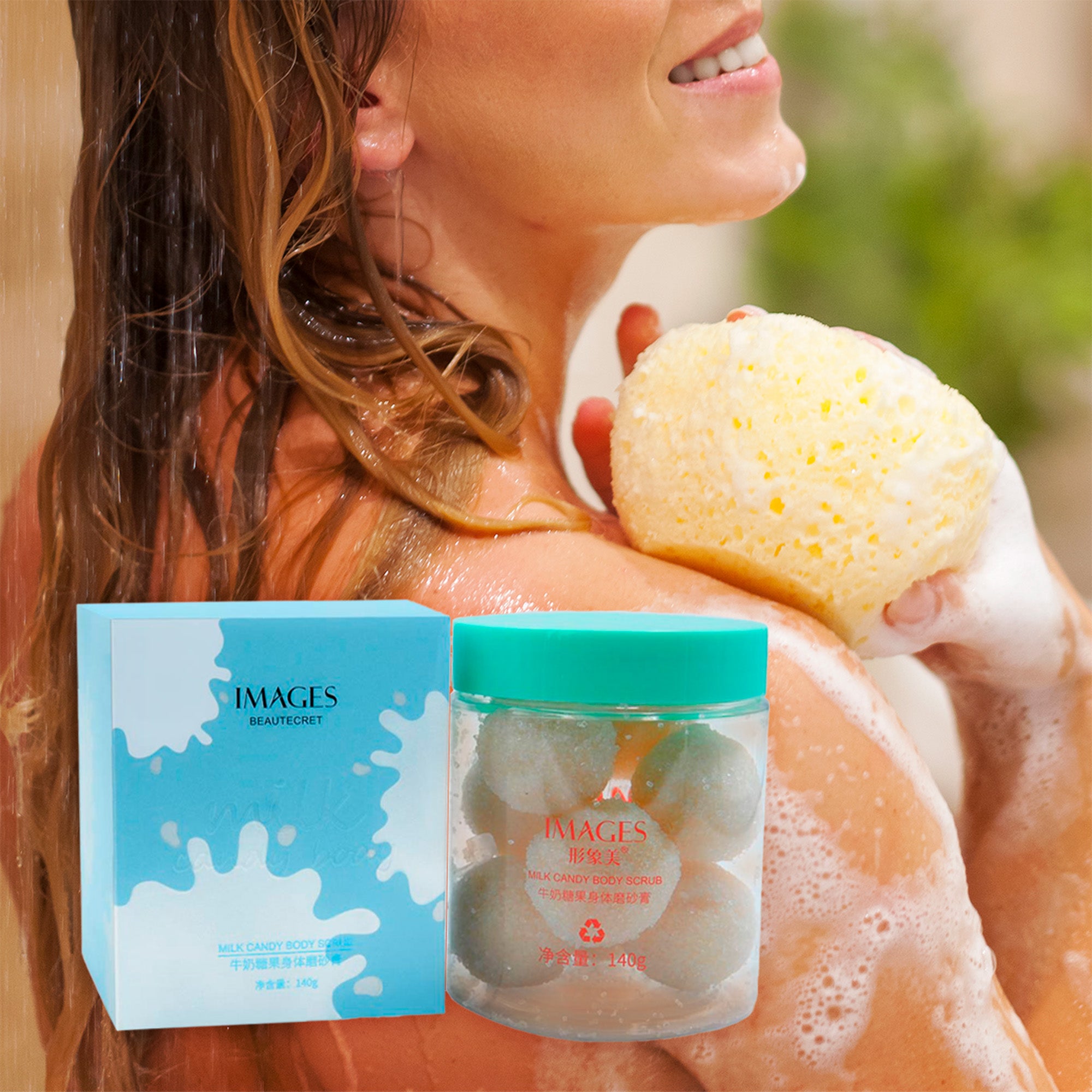 Exfoliante Bolita De Leche Y Azucar