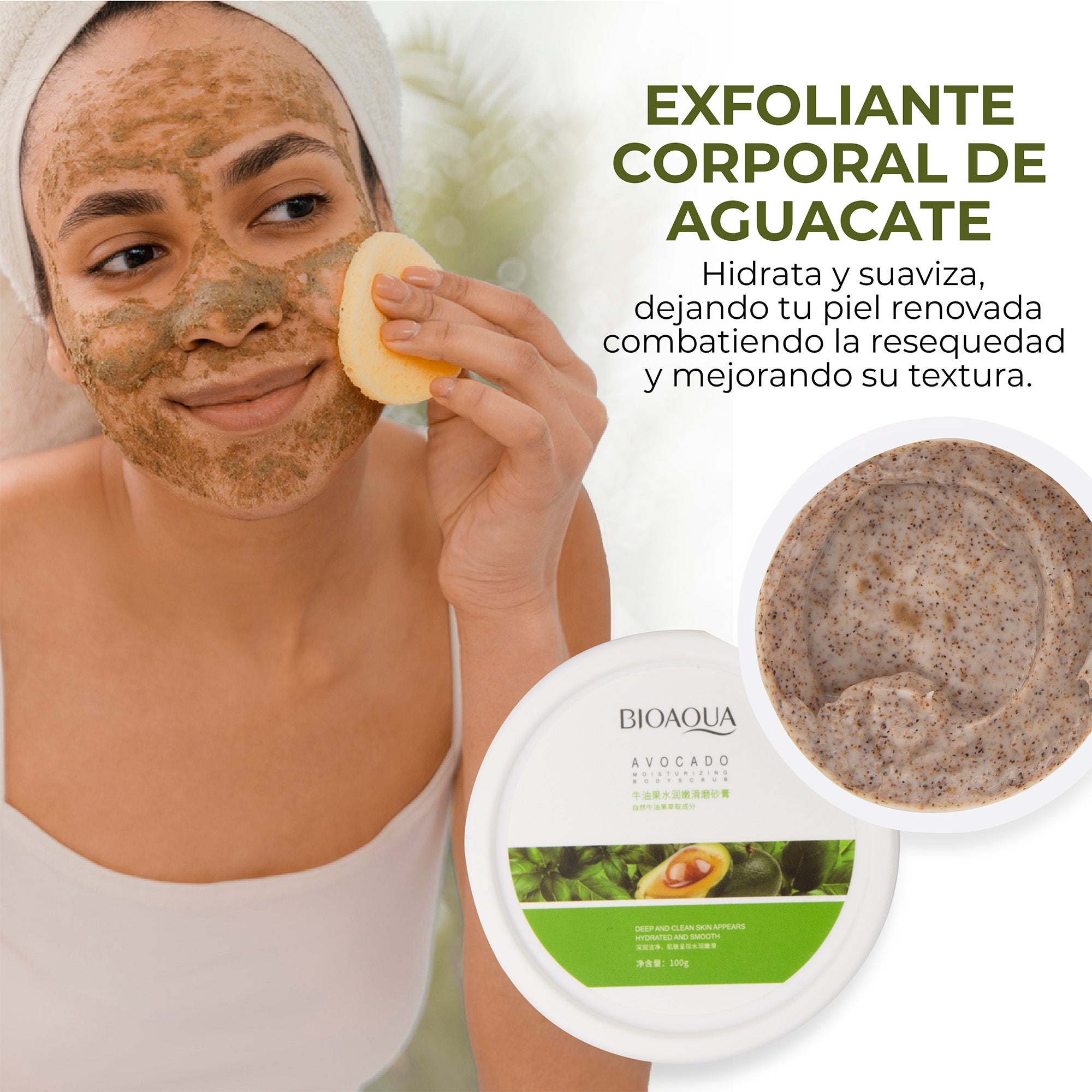 Exfoliante de aguacate