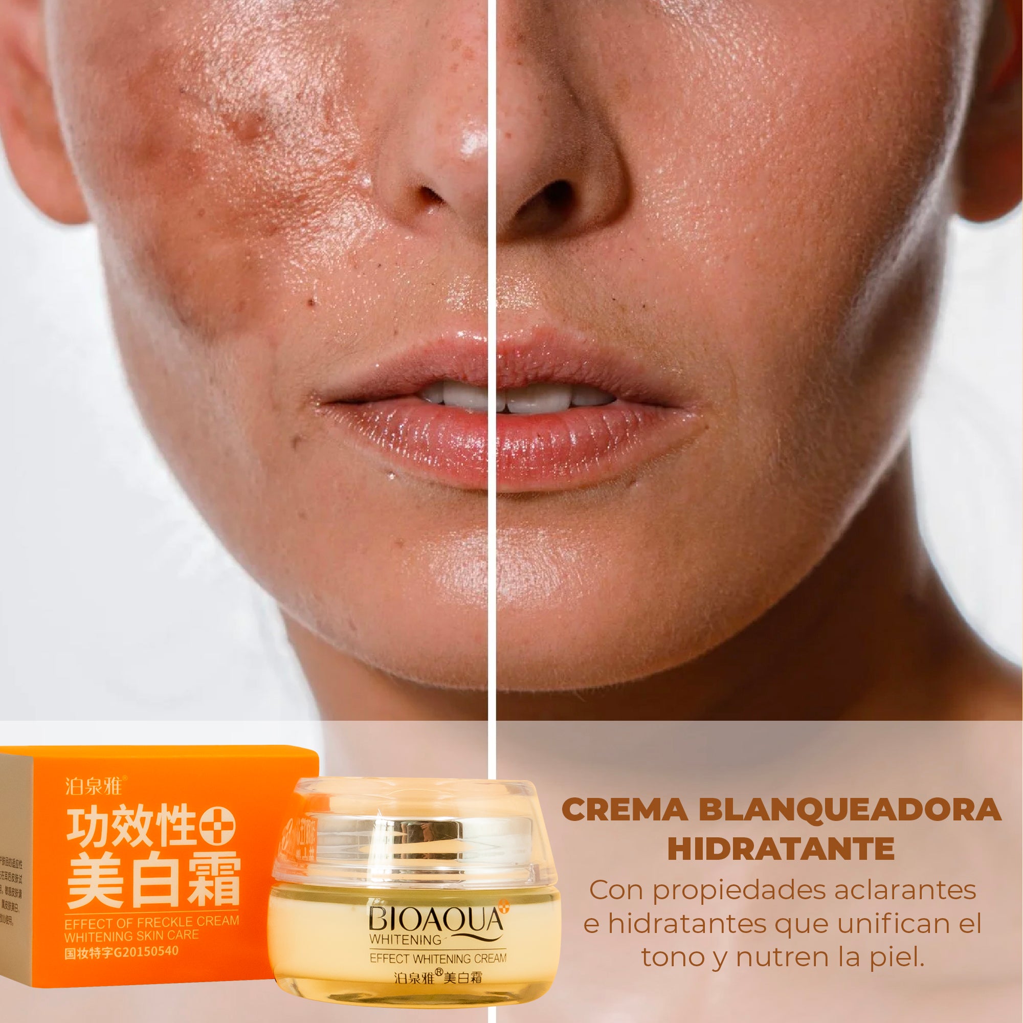 Crema blanqueadora noche