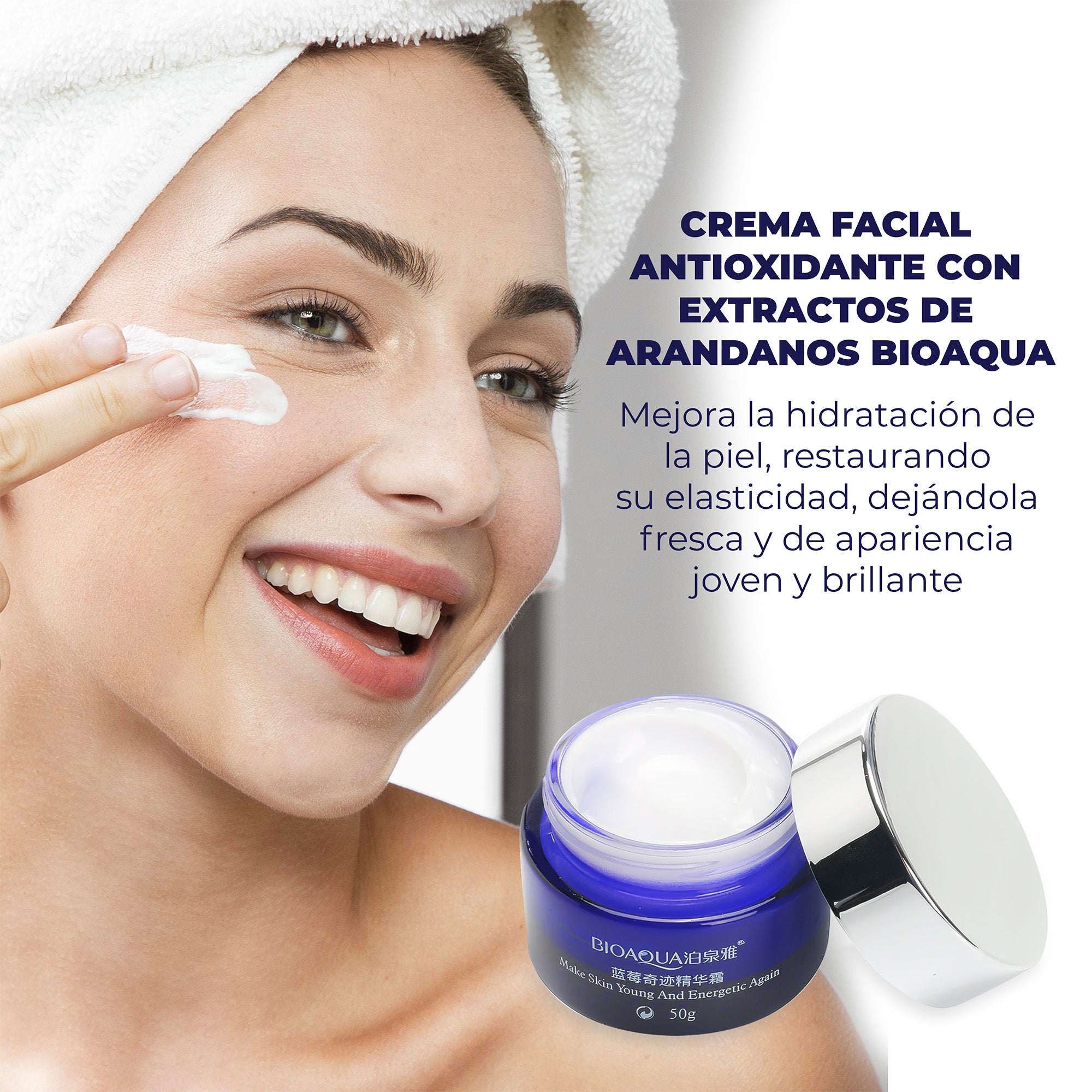 Crema facial blue berry