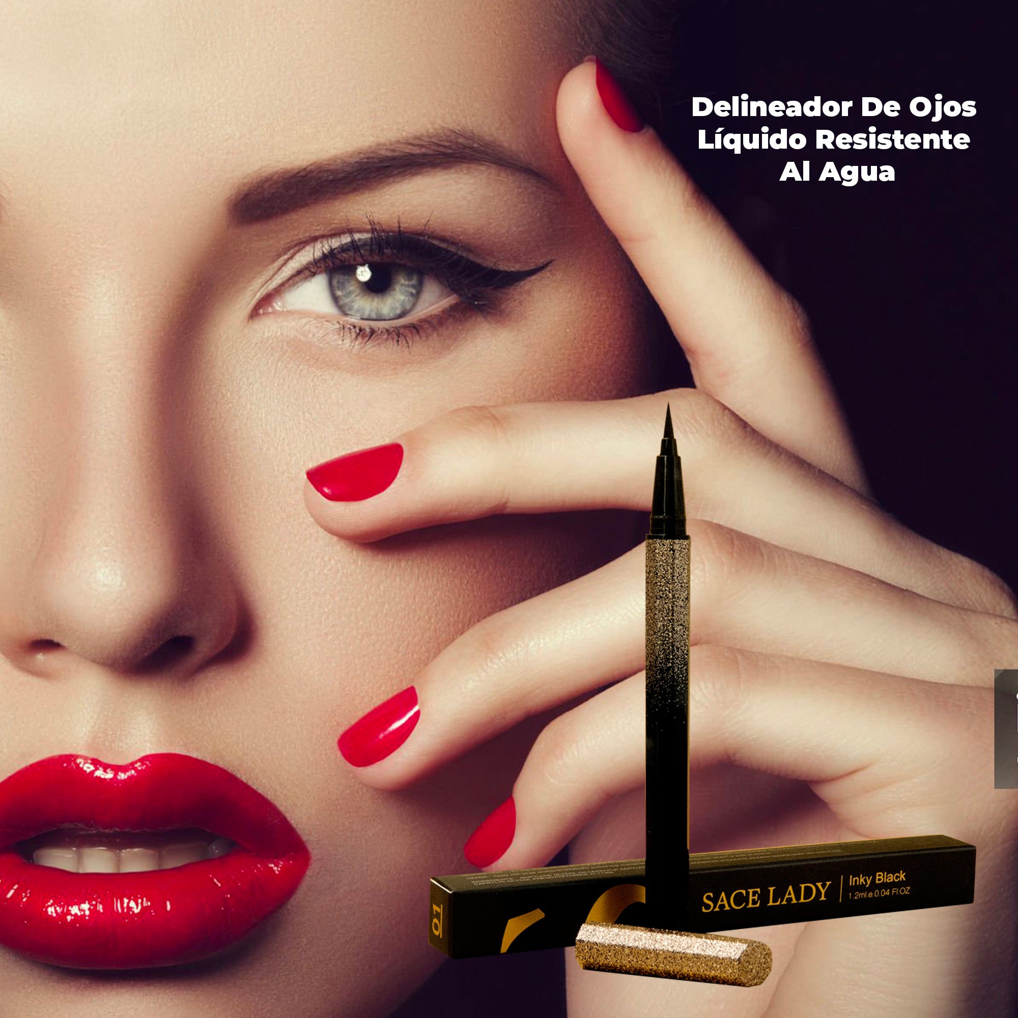 Delineador negro sace lady