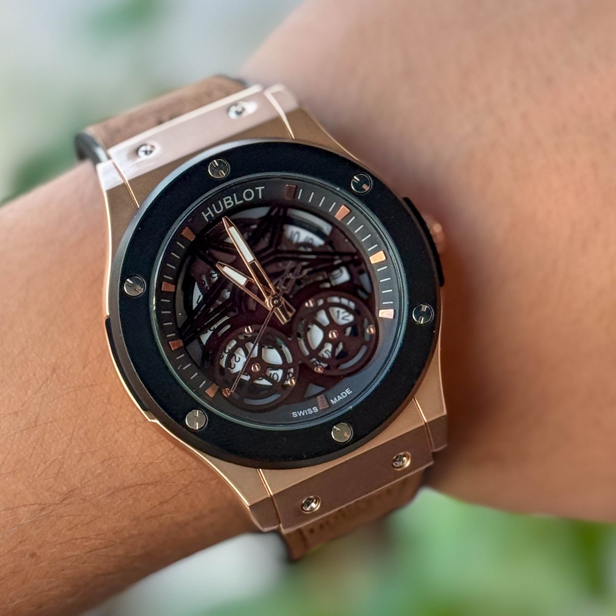 RELOJ HUBL0T CASUAL CAFE   HOMBRE