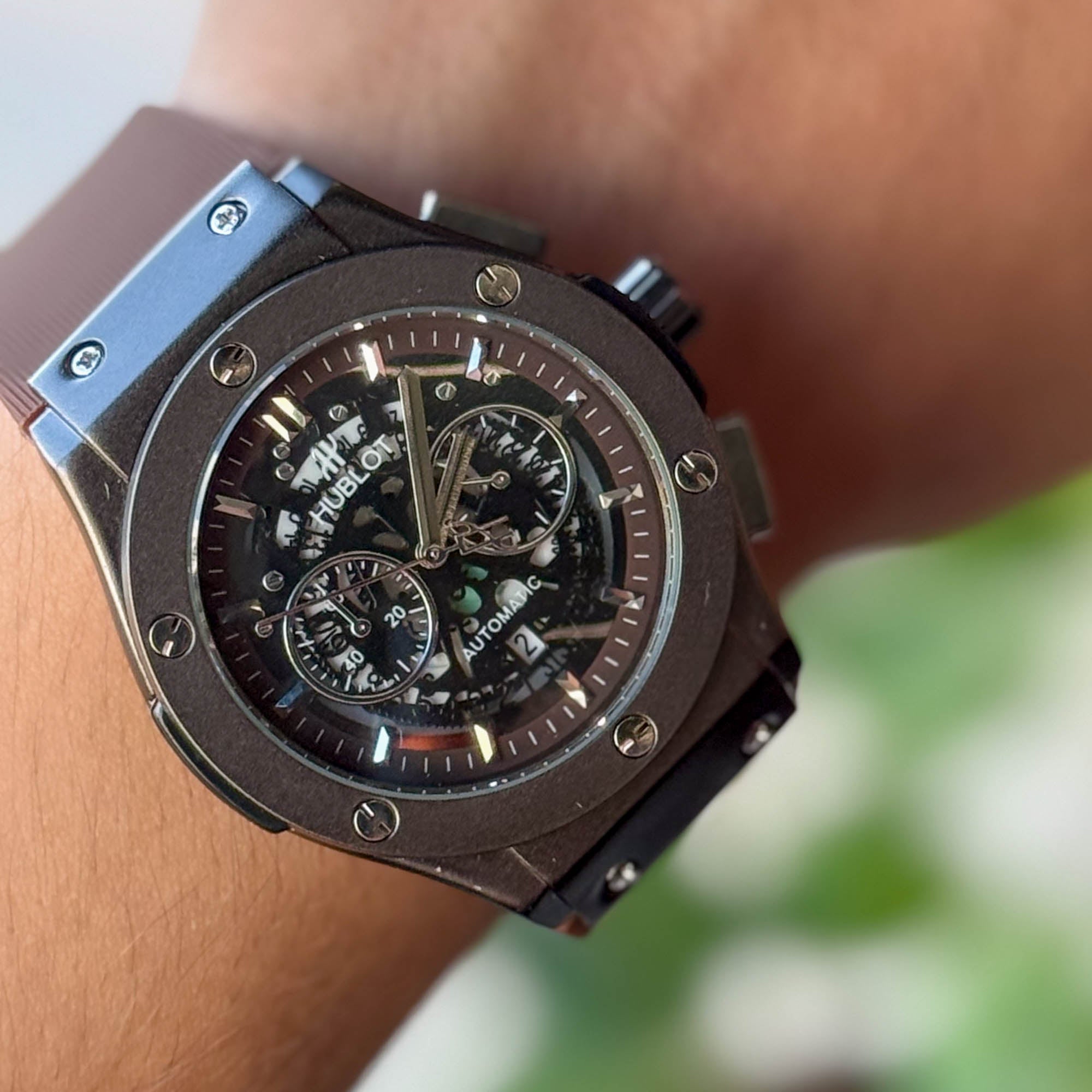 RELOJ HUBL0T SPORT CAFE X NEGRO  HOMBRE