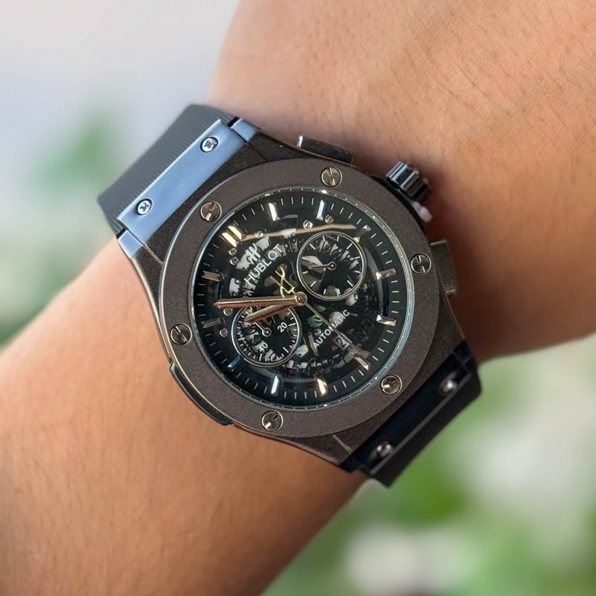RELOJ HUBL0T SPORT NEGRO HOMBRE