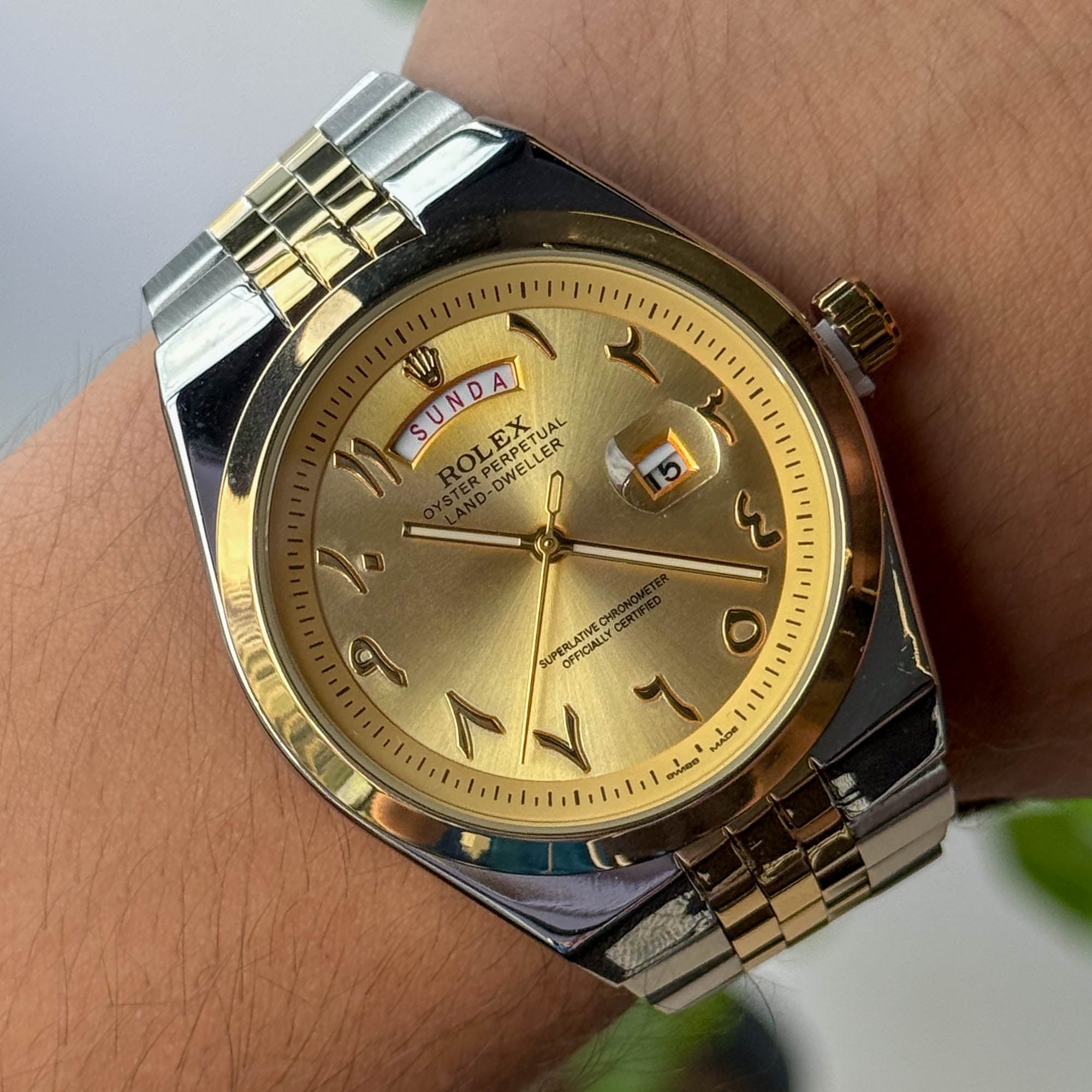RELOJ R0L3X BICOLOR  HOMBRE