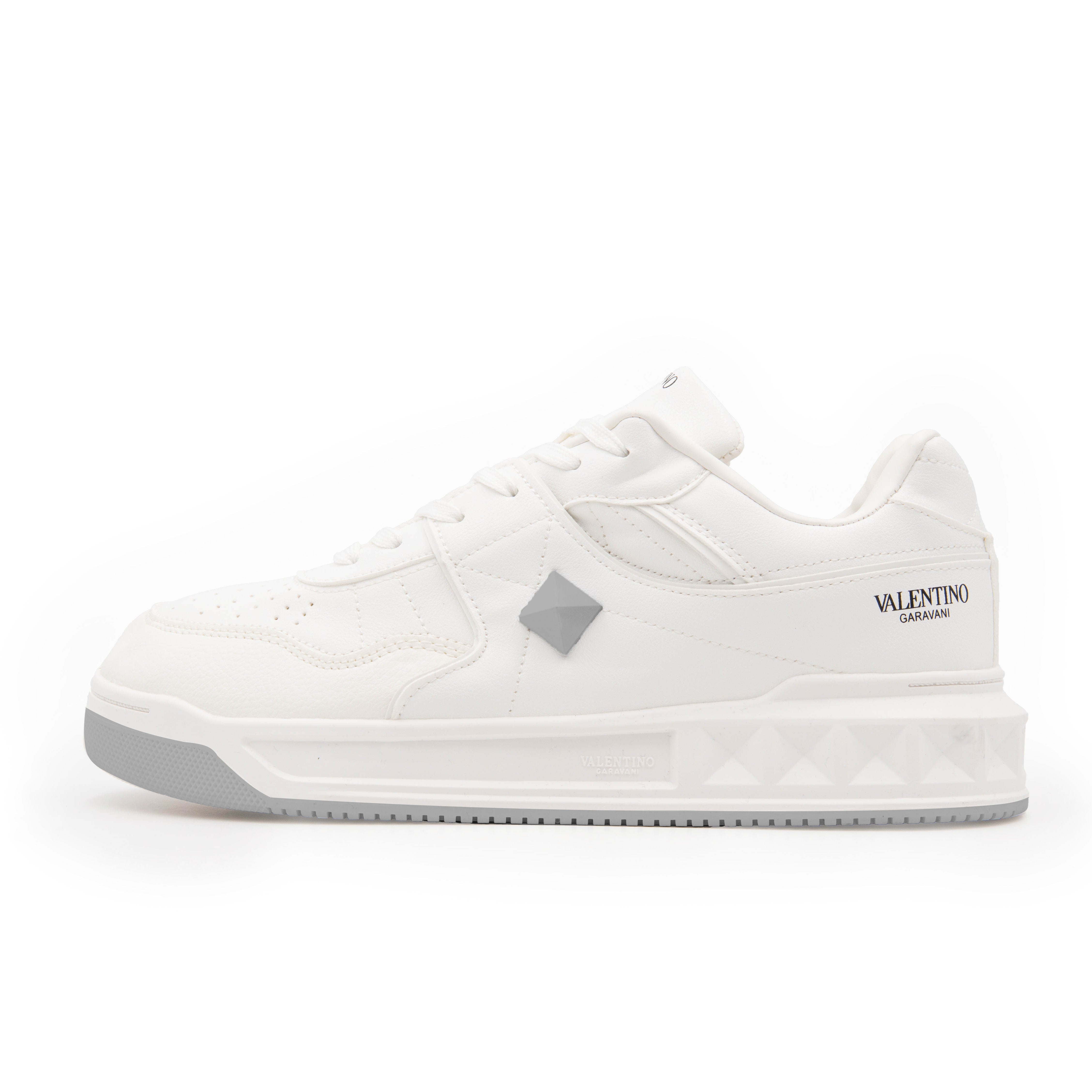 V4L3NT1NO GAR4VANI CUERO HOMBRE  BLANCO  X GRIS