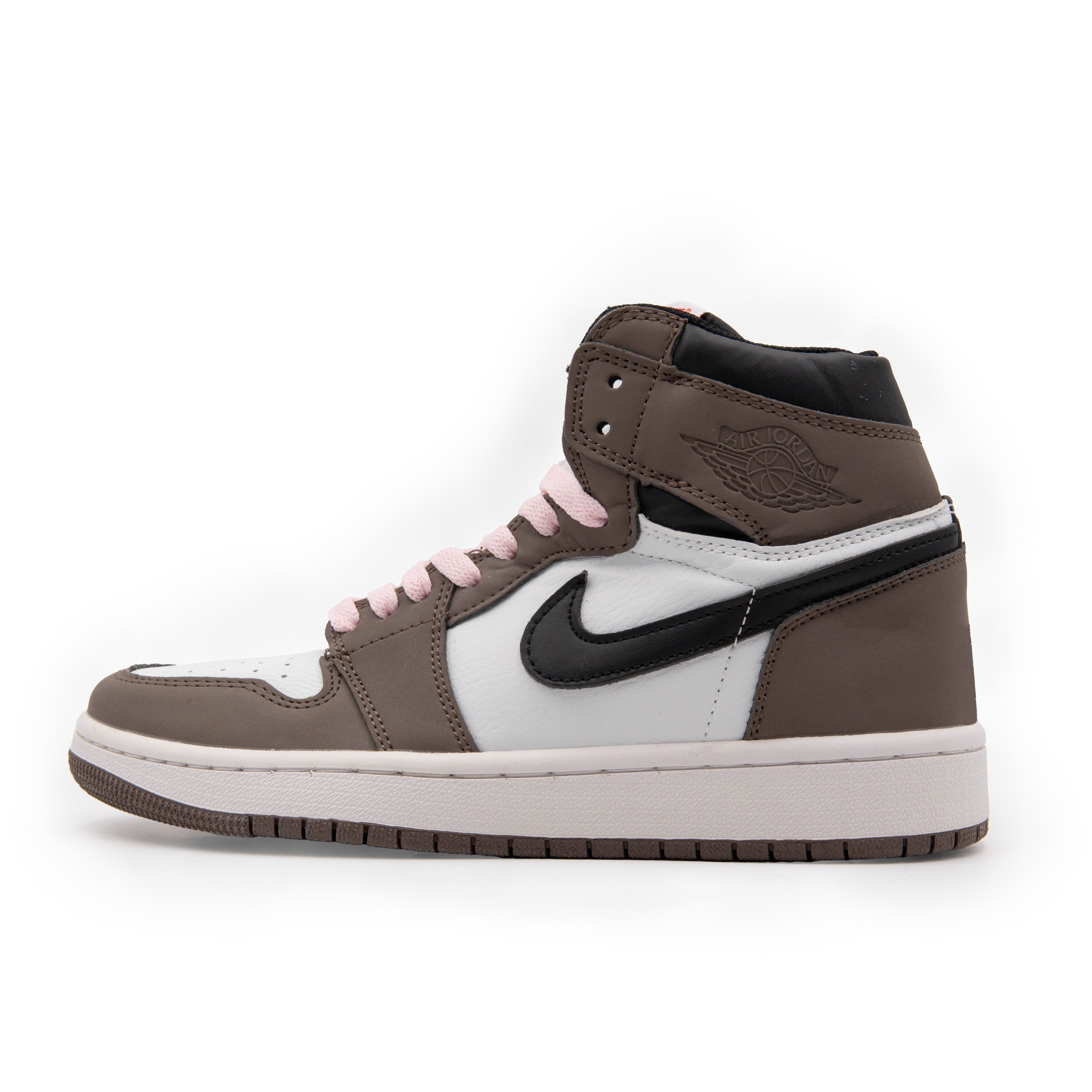 N1K3 BOTA MIAMI CUERO CAFE X BLANCO DAMA