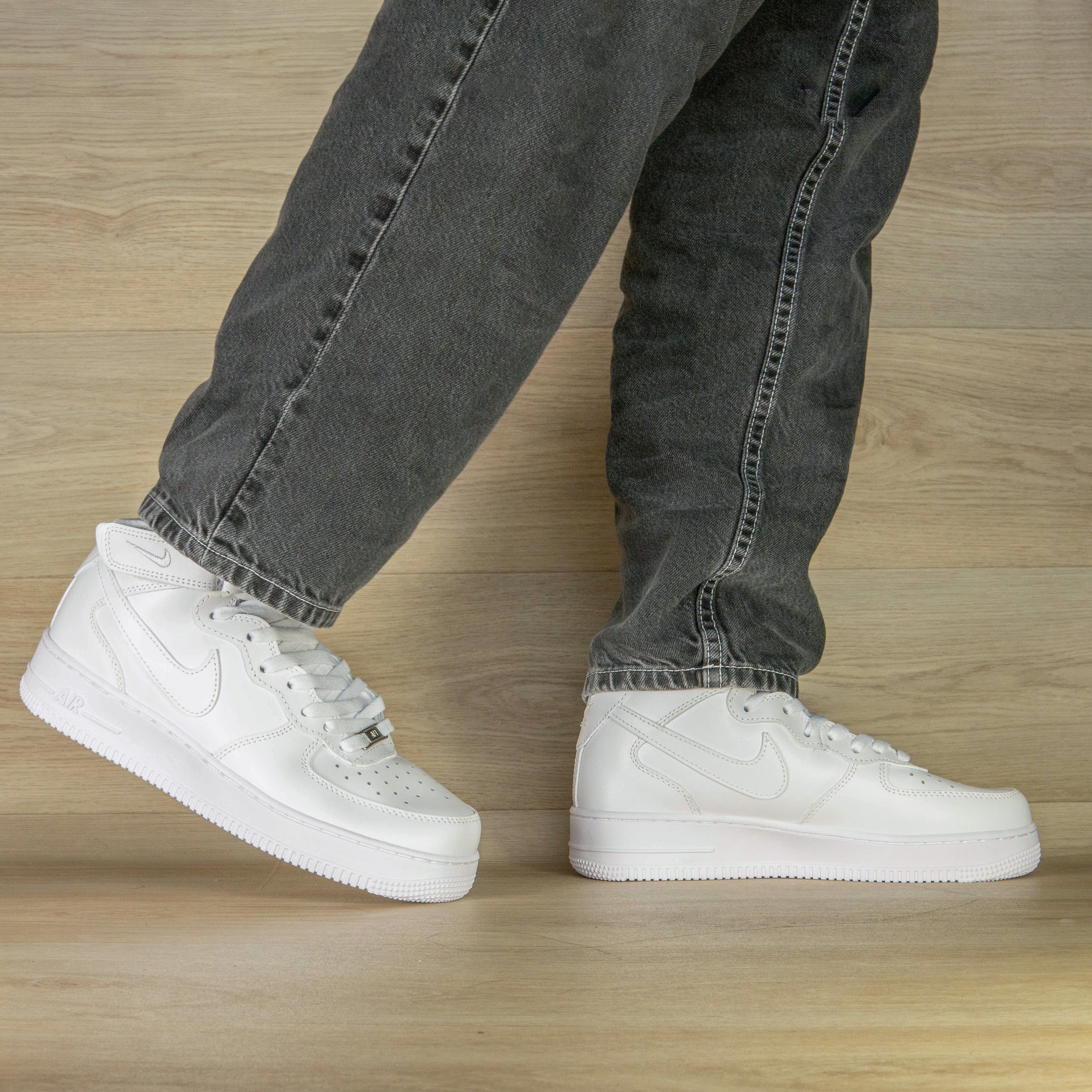 N1K3 FORCE ONE 2 BOTA HOMBRE BLANCO CUERO