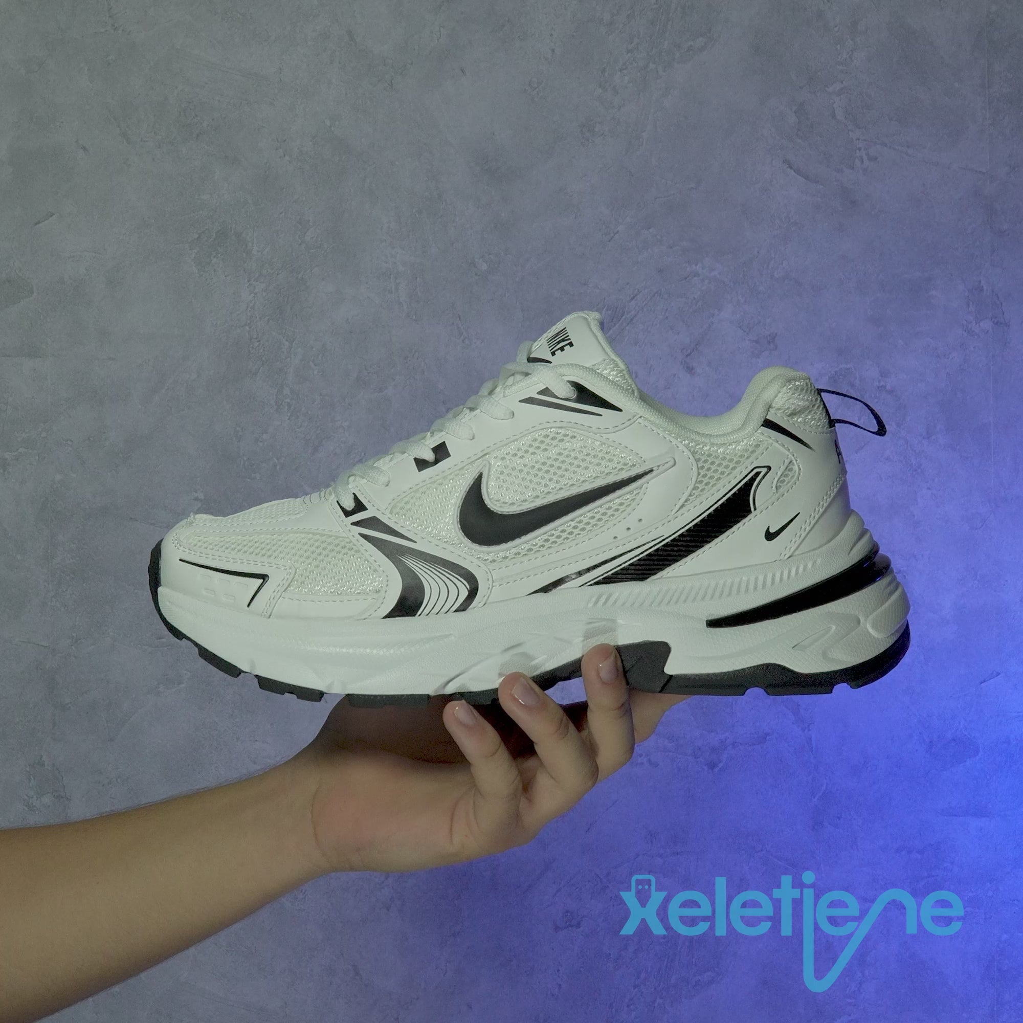 N1K3 VK LONA HOMBRE BLANCO X NEGRO